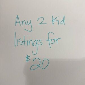 Bundle any 2 kid listings